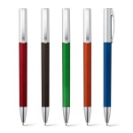 Kugelschreiber als Werbegeschenk mit Metalleffekt Ansicht in vielen Farben