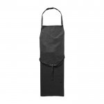 Einfache Kochschürze aus Polyester ohne Tasche 200 g/m2 farbe schwarz erste Ansicht