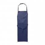 Einfache Kochschürze aus Polyester ohne Tasche 200 g/m2 farbe blau erste Ansicht