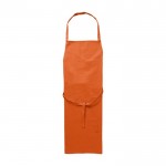 Einfache Kochschürze aus Polyester ohne Tasche 200 g/m2 farbe orange erste Ansicht