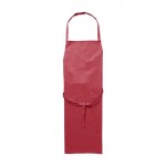 Einfache Kochschürze aus Polyester ohne Tasche 200 g/m2 farbe rot erste Ansicht