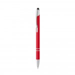 Gravierte Kugelschreiber aus Aluminium mit Pointer Farbe rot dritte Ansicht