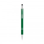 Gravierte Kugelschreiber aus Aluminium mit Pointer Farbe grün zweite Ansicht