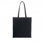 Farbige Tasche aus recycelter Baumwolle und rPET, 180 g/m2, Farbe Schwarz