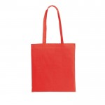 Farbige Tasche aus recycelter Baumwolle und rPET, 180 g/m2, Farbe Rot