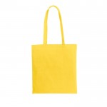Farbige Tasche aus recycelter Baumwolle und rPET, 180 g/m2, Farbe Gelb
