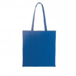 Farbige Tasche aus recycelter Baumwolle und rPET, 180 g/m2, Farbe Königsblau