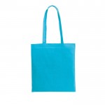 Farbige Tasche aus recycelter Baumwolle und rPET, 180 g/m2, Farbe Hellblau