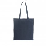Farbige Tasche aus recycelter Baumwolle und rPET, 180 g/m2, Farbe Schwarz