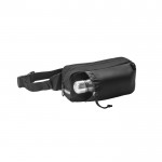 RPET-Hüfttasche mit reflektierenden Elementen farbe schwarz sechste Ansicht
