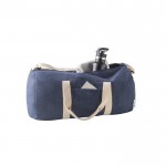 Reisetasche aus Jeans mit Griffen und verstellbarem Riemen farbe blau vierte Ansicht