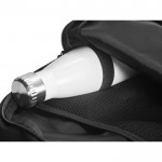 Gepolsterte RPET-Umhängetasche mit Reflektoren farbe schwarz achte Ansicht