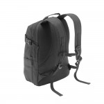 Laptop-Rucksack mit Taschen bedrucken Farbe schwarz vierte Ansicht
