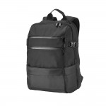 Laptop-Rucksack mit Taschen bedrucken Farbe schwarz