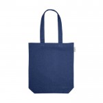 Tasche aus recycelter Baumwolle in vielen Farben farbe blau zweite Ansicht