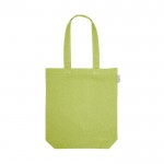 Tasche aus recycelter Baumwolle in vielen Farben farbe hellgrün zweite Ansicht