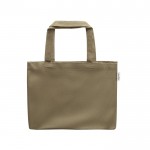 Tasche aus recycelter Baumwolle mit langen Henkeln, 280 g/m2 farbe dunkelgrün zweite Ansicht
