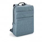 Eleganter Laptop-Rucksack bedrucken Farbe hellblau