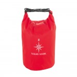 Wasserdichte Tasche, Kapazität 3,5 Liter Farbe rot Ansicht mit Logo 1