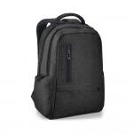 Laptop-Rucksack mit Logo als technisches Werbegeschenk Farbe schwarz