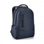 Laptop-Rucksack mit Logo als technisches Werbegeschenk Farbe blau