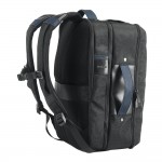 Rucksack und Businesstasche 2-in-1 Farbe blau achte Ansicht