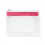 Kunststofftasche mit Reißverschluss Farbe rosa zweite Ansicht