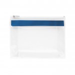 Kunststofftasche mit Reißverschluss Farbe blau zweite Ansicht