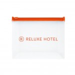 Luftdichte Kunststofftasche Farbe orange Ansicht mit Logo 2