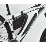 Fahrradtasche im Siebdruck mit Logo Farbe grau vierte Ansicht