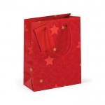 Kleine Papiertasche für Geschenke Farbe rot