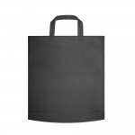 Taschen aus Vliesstoff mit kurzen Henkeln, 80 gr/m2 Farbe schwarz