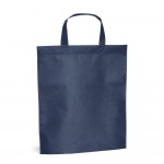 Taschen aus Vliesstoff mit kurzen Henkeln, 80 gr/m2 Farbe blau