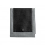 Faltbare Tasche aus Vliesstoff mit kurzen Henkeln Farbe Grau zweite Ansicht