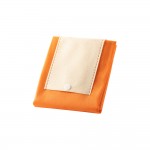 Faltbare Tasche aus Vliesstoff mit kurzen Henkeln Farbe orange vierte Ansicht