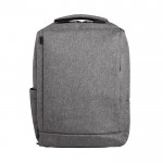 PC-Rucksack aus 300D-Polyester für 15,6-Zoll Laptop farbe grau zweite Ansicht