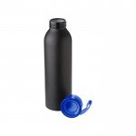 Mattierte Flasche mit Silikonband Farbe Blau fünfte Ansicht