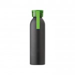 Mattierte Flasche mit Silikonband Farbe Grün erste Ansicht