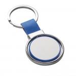 Schlüsselanhänger mit Drehmechanik für Firmen Farbe blau