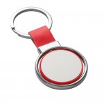 Schlüsselanhänger mit Drehmechanik für Firmen Farbe rot