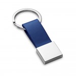Schöner Schlüsselanhänger mit Metalldetail Farbe blau