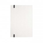 Notizbuch aus recyceltem Milchkarton u. elastischem Band, A5 farbe schwarz dritte Ansicht