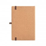 Notizbuch mit Bambus und festem Einband mit Stiftehalter, A5 farbe natürliche farbe dritte Ansicht