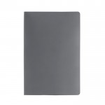 Wasserfestes A5-Notizbuch aus Steinpapier, unliniert farbe dunkelgrau zweite Ansicht