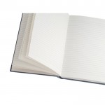 Notizbuch mit nachhaltigem festen Einband Farbe Blau fünfte Ansicht