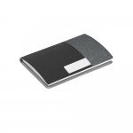 Elegantes Set mit Kartenhalter und Schlüsselanhänger Farbe grau zweite Ansicht