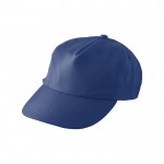 RPET-Mütze mit Schnallenverschluss Farbe Marineblau erste Ansicht