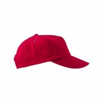 RPET-Mütze mit Schnallenverschluss Farbe Rot zweite Ansicht