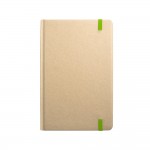 Notizbuch A5 aus Recyclingpapier bedrucken Farbe hellgrün dritte Ansicht
