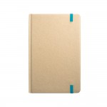 Notizbuch A5 aus Recyclingpapier bedrucken Farbe hellblau dritte Ansicht